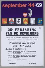 Herdenking Bevrijding  Stad  Sint-Niklaas.