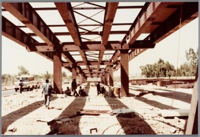 Bouw van een viaduct in Irak door Nobels-Peelman